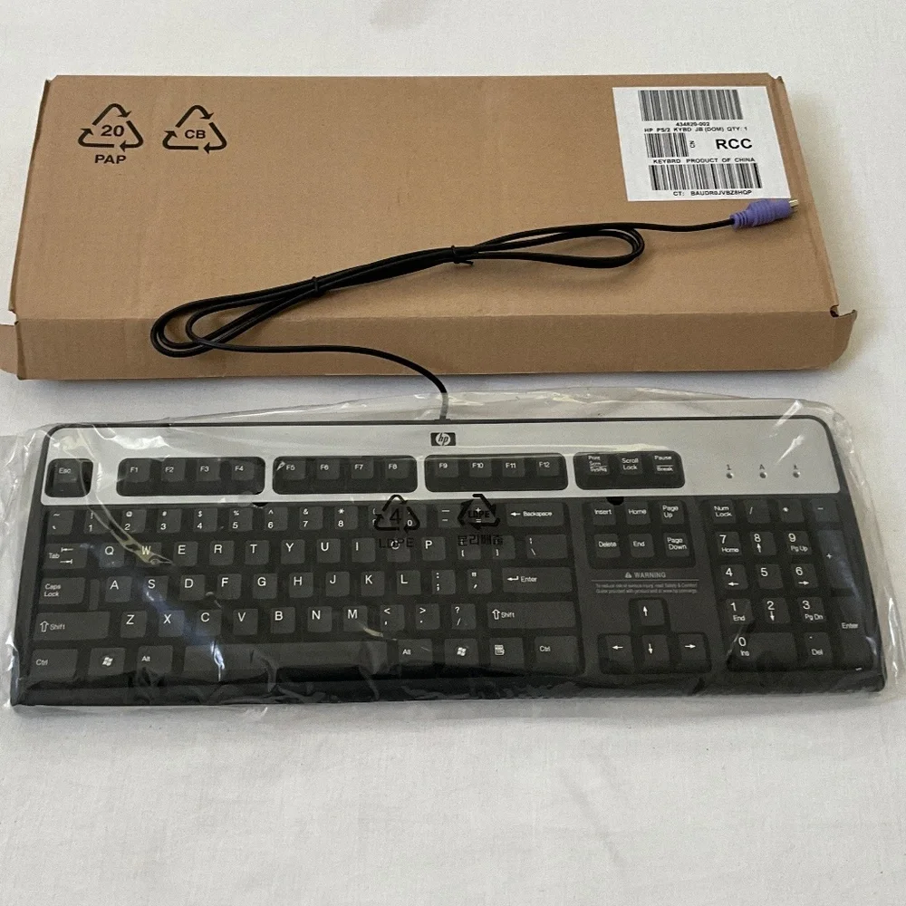 NIB HP Wired Keyboard Model KB-0316 Black